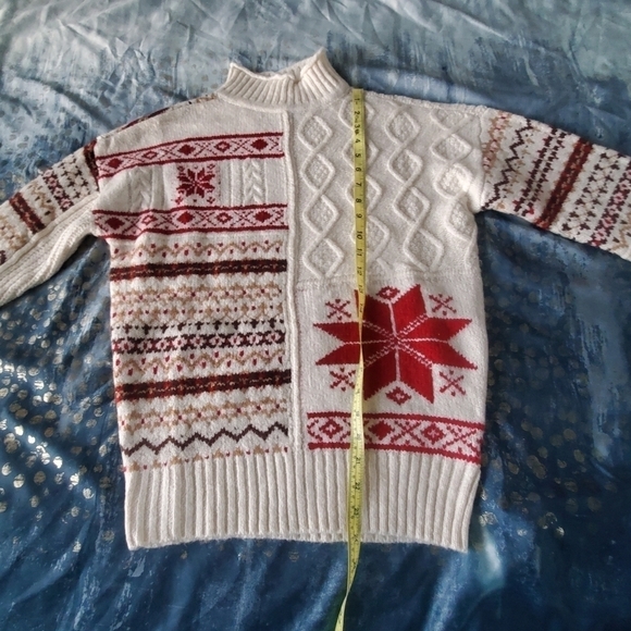 American Eagle Women' Sweater Cream & Black Pullover - Picture 6 of 6